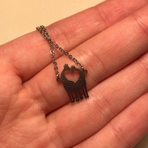 Giraffe heart necklace